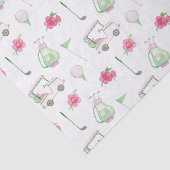 Waterverf Roze & Groene Golfkar Tissuepapier (Detail)