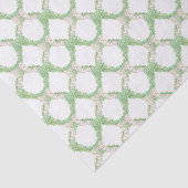 Waterverf Roze & Groene Vlinderbogen Garland Tissuepapier (Detail)