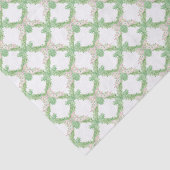 Waterverf Roze & Groene Vlinderbogen Garland Tissuepapier (Detail)