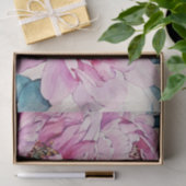 Waterverf Roze Grote Pony Flowers Tissuepapier (Geschenk)