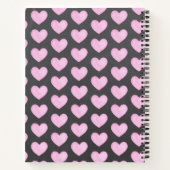 Waterverf Roze hart Aangepast recept Notitieboek (Achterkant)