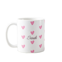 Waterverf roze harten