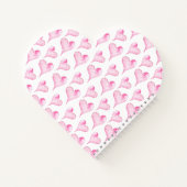 Waterverf Roze harten Valentijnse cadeaus Notitieboek (Achterkant)