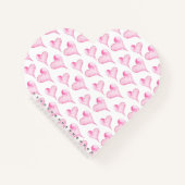 Waterverf Roze harten Valentijnse cadeaus Notitieboek (Voorkant)