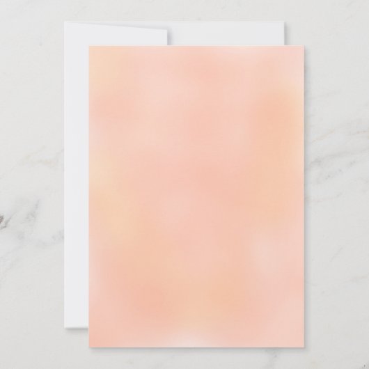 Waterverf roze herfst bloemige Bruiloftsborrel Kaart (Achterkant)