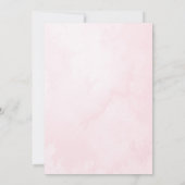 Waterverf Roze Hete Luchtballon Baby shower Bedankkaart (Achterkant)