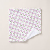Waterverf Roze Hortensia Bad Handdoek (Wasdoekje)