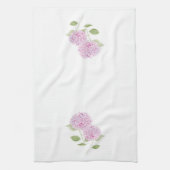 Waterverf Roze Hortensia Theedoek (Verticaal)