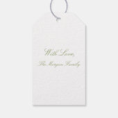 Waterverf Roze Hortensia Uitnodiging Cadeaulabel (Achterkant)