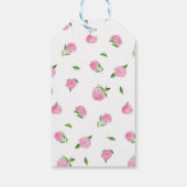 Waterverf Roze Hydrangea Chinoiserie Naam Cadeaulabel (Achterkant)