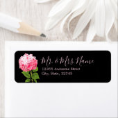 Waterverf Roze Hydrangea Etiket (Insitu)