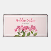 Waterverf Roze Hydrangea Lacecaps Illustratie Bureaumat (Voorkant)