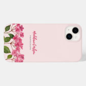Waterverf Roze Hydrangea Lacecaps Illustratie Case-Mate iPhone Case (Achterkant (horizontaal))