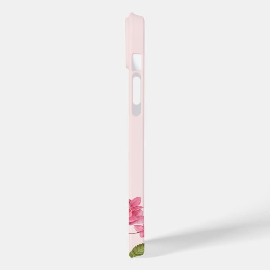 Waterverf Roze Hydrangea Lacecaps Illustratie Case-Mate iPhone Case (Achterkant / Links)