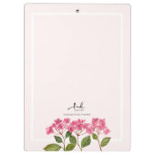 Waterverf Roze Hydrangea Lacecaps Illustratie Klembord (Achterkant)
