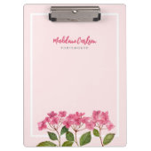 Waterverf Roze Hydrangea Lacecaps Illustratie Klembord (Voorkant)