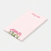 Waterverf Roze Hydrangea Lacecaps Illustratie Post-it® Notes (Schuin)