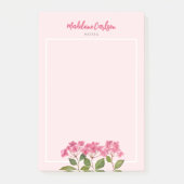 Waterverf Roze Hydrangea Lacecaps Illustratie Post-it® Notes (Voorkant)