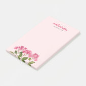 Waterverf Roze Hydrangea Lacecaps Illustratie Post-it® Notes (Schuin)