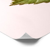 Waterverf Roze Hydrangea Lacecaps Illustratie Poster (Hoek)