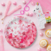 Waterverf Roze Hydrangea Papieren Bordje (Feest)