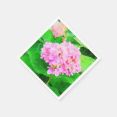 Waterverf Roze Hydrangea Servet (Hoek)