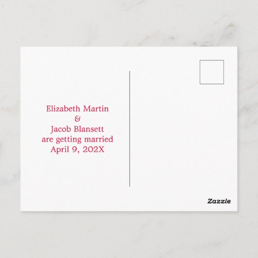 Waterverf Roze Hydrangea sparen de Datum Briefkaart (Achterkant)