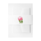Waterverf Roze Hydrangea Uitnodigingen Wikkel (Voorkant Voorbeeld)