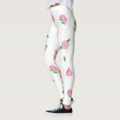 Waterverf Roze hydrangeas Leggings (Links)
