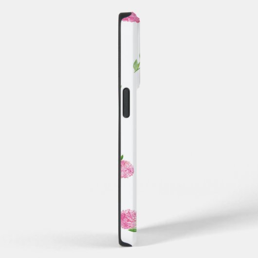 Waterverf Roze hydrangeas Monogram Case-Mate iPhone Case (Achterkant / Rechts)