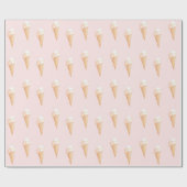 Waterverf Roze ijsbreker Cadeaupapier (Vlak)