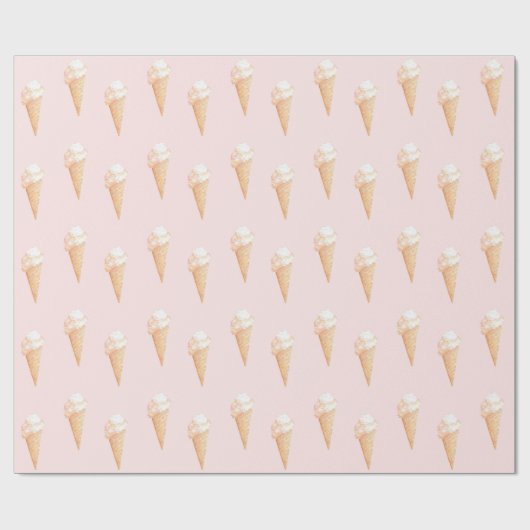 Waterverf Roze ijsbreker Cadeaupapier (Vlak)