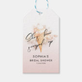 Waterverf Roze ijskap Vrijgezellenfeest Cadeaulabel (Voorkant)