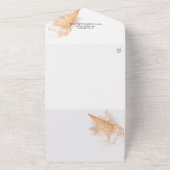 Waterverf Roze ijsvormer Vrijgezellenfeest All In One Uitnodiging (Buitenkant)