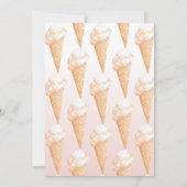 Waterverf Roze ijsvormer Vrijgezellenfeest Kaart (Achterkant)