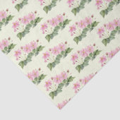 Waterverf Roze Japans Anemoon Illustratie Tissuepapier (Detail)