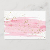 Waterverf - Roze Kaart met details over onzin en g (Achterkant)