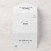 Waterverf Roze Kapel Mexicaanse bruiloft All In One Uitnodiging (Buitenkant)