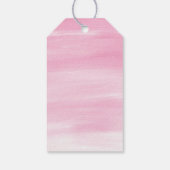 Waterverf Roze kerstboom Gift Labels Cadeaulabel (Achterkant)