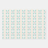 Waterverf Roze Kerstboom Grandmillennial Inpakpapier Vel (Voorkant 3)