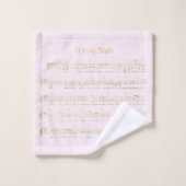 Waterverf Roze Kerstelementen Bad Handdoek (Wasdoekje)