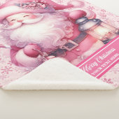 Waterverf Roze Kerstman Deken Meisjes Pinkmas (3/4)