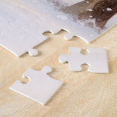 Waterverf Roze Kerstmis Art Puzzel Legpuzzel (Zijkant)