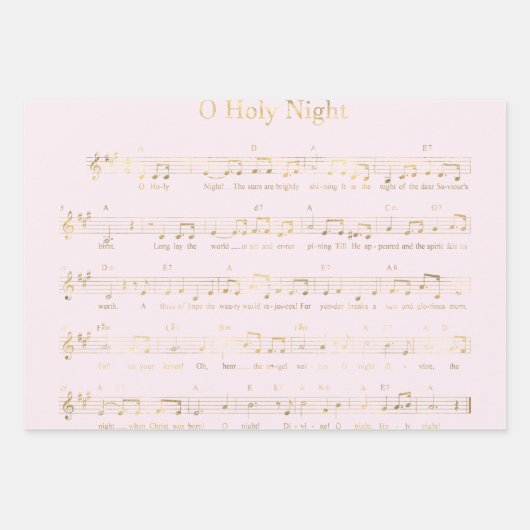 Waterverf Roze Kerstmis Inpakpapier Vel (Voorkant 2)