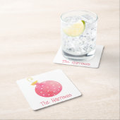 Waterverf Roze kerstpapieren Onderzetters (Insitu)