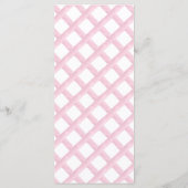 Waterverf Roze Kruis Monogram Crest doopsel Menu (Achterkant)