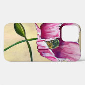 Waterverf roze kunstbloem Case-Mate iPhone case (Achterkant (horizontaal))