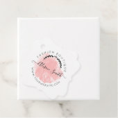 Waterverf Roze Label voor Boutique Store (In situ)