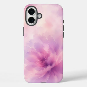 Waterverf Roze Lavendel Bloesem Abstract iPhone 16 Plus Hoesje