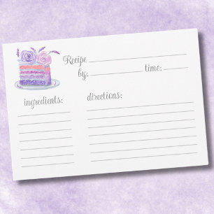 Waterverf Roze Lavendel Cake Recept